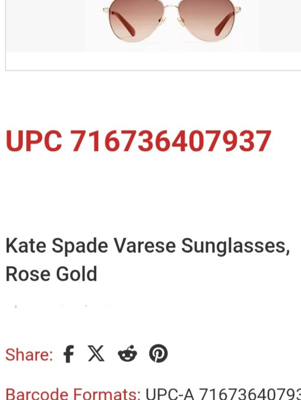 New Kate Spade New York 100% UV Protection Varese RoseGold Aviator Sunglasses - Picture 10 of 11